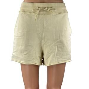 JoyLab Women's Yellow Drawstring High Waisted Workout Athletic Shorts Size M